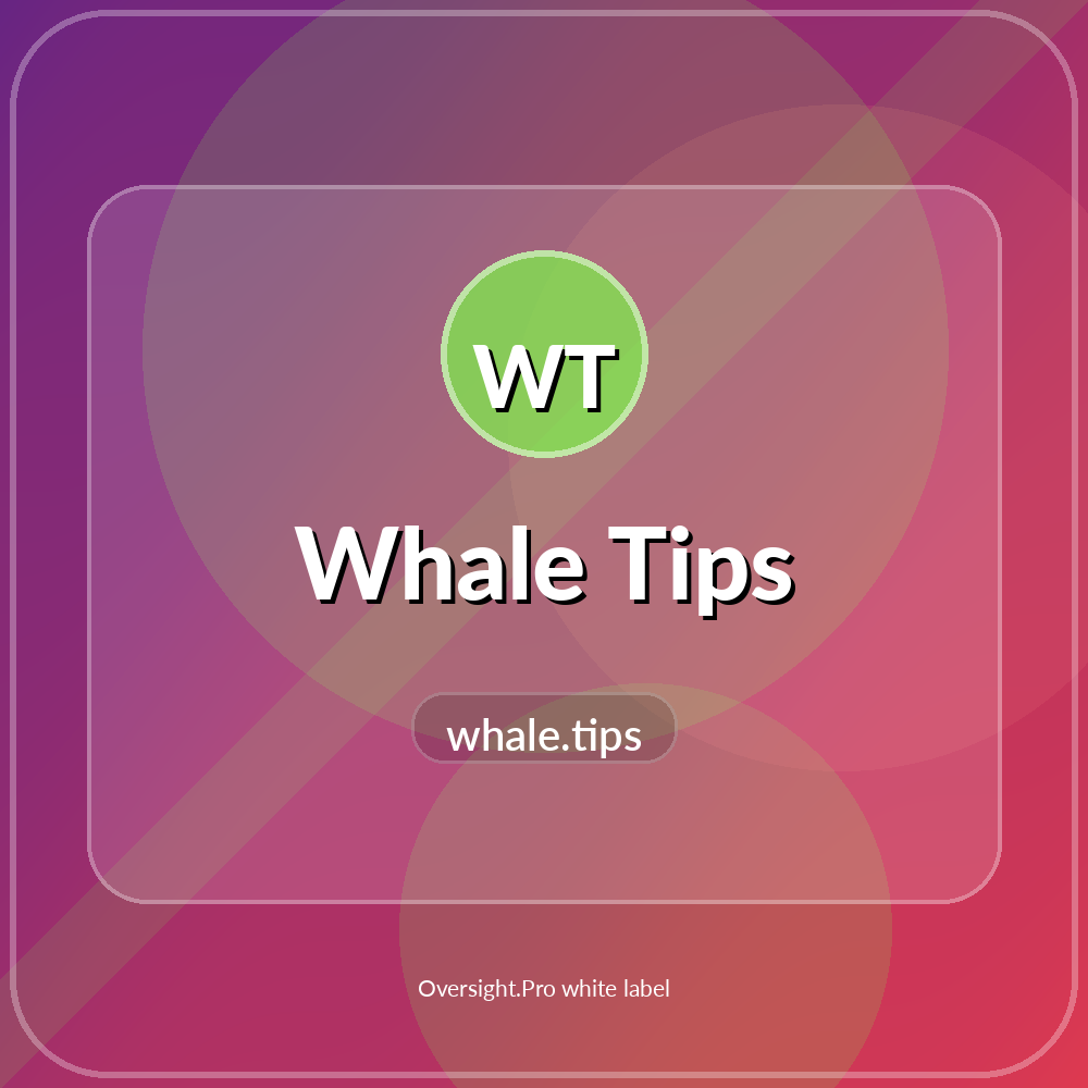 Whale Tips